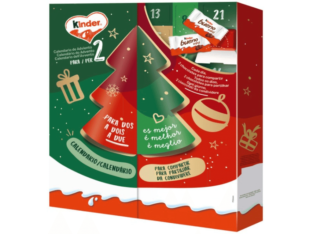 Calendário Advento Para Dois 336g - KINDER
