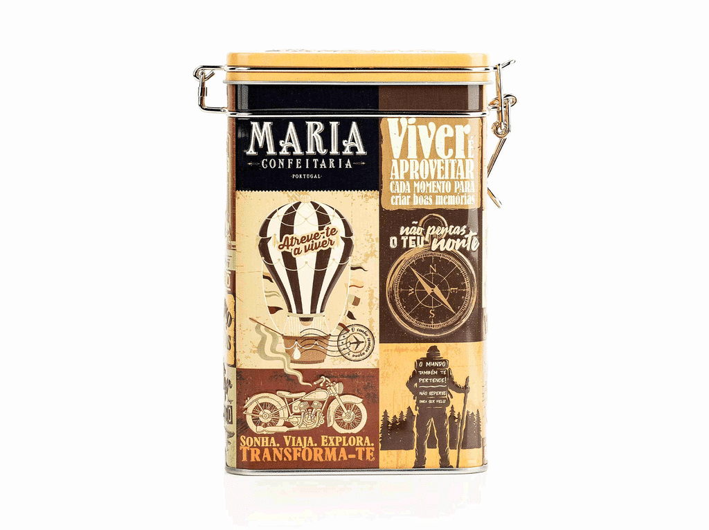 Bolachas Lata Viagem Gengibre 150g - MARIA CONFEITARIA