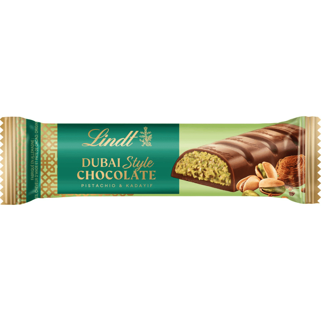 Snack de Chocolate de Leite com Pistácio Dubai Style - LINDT