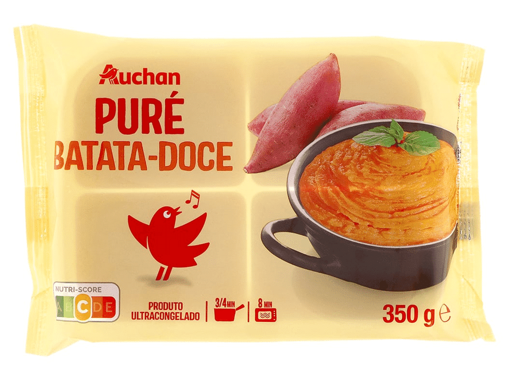 Puré Batata-doce Ultracongelado 350g - AUCHAN
