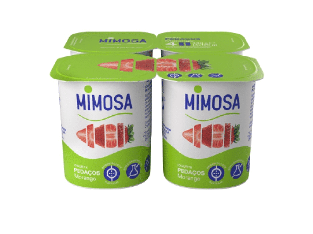Iogurte Pedaços Morango 4x120g - MIMOSA