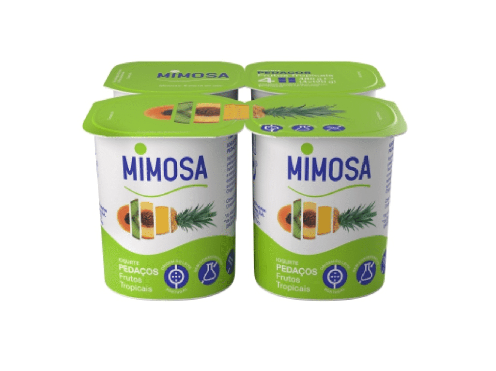 Iogurte Pedaços Frutos Tropicais 4x120g - MIMOSA