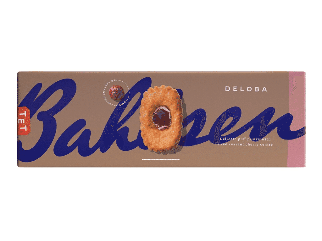 Bolacha Recheada Groselha Deloba 100 G - BAHLSEN