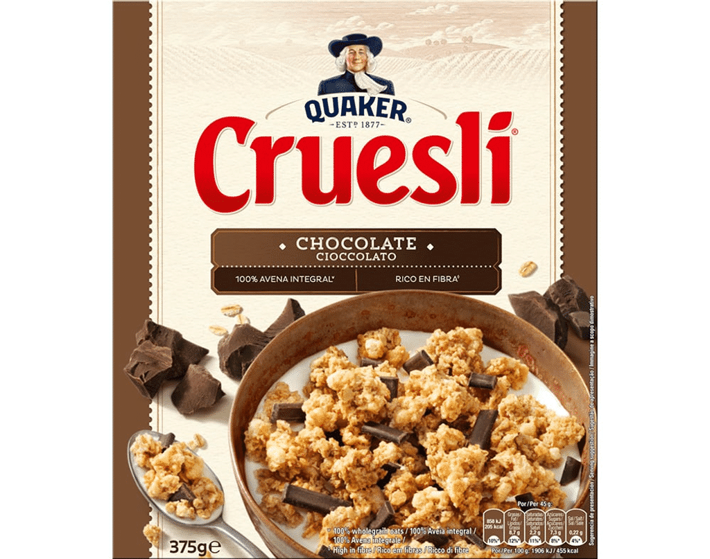 Cereais Cruesli Chocolate Crocante 375g - QUAKER