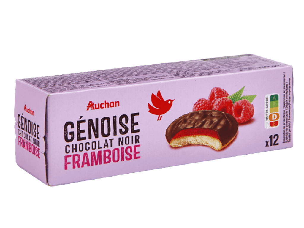 Bolacha Recheada Genovesa Framboesa Chocolate 150g - AUCHAN