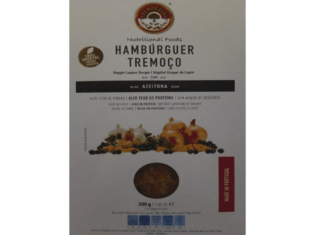 Hamburguer Tremoço Com Azeitona 200g - TREMOCEIRA
