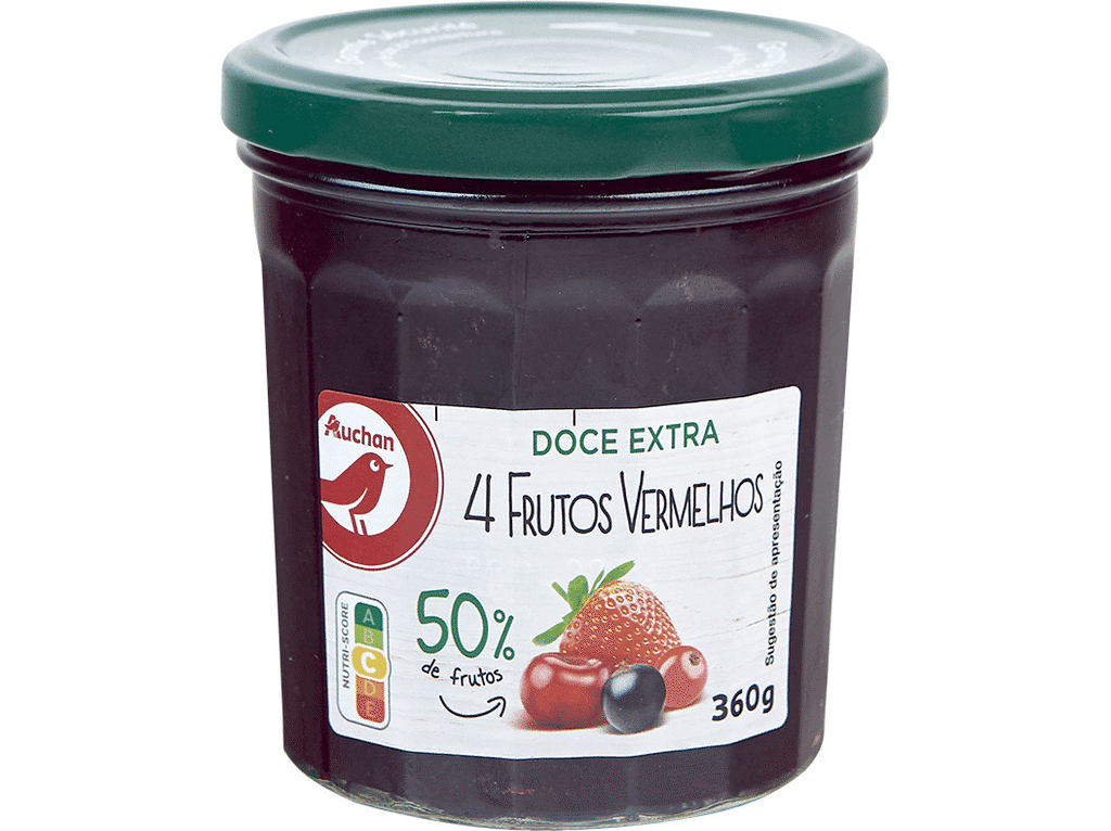 Doce Extra 4 Frutos Vermelhos 360g - AUCHAN