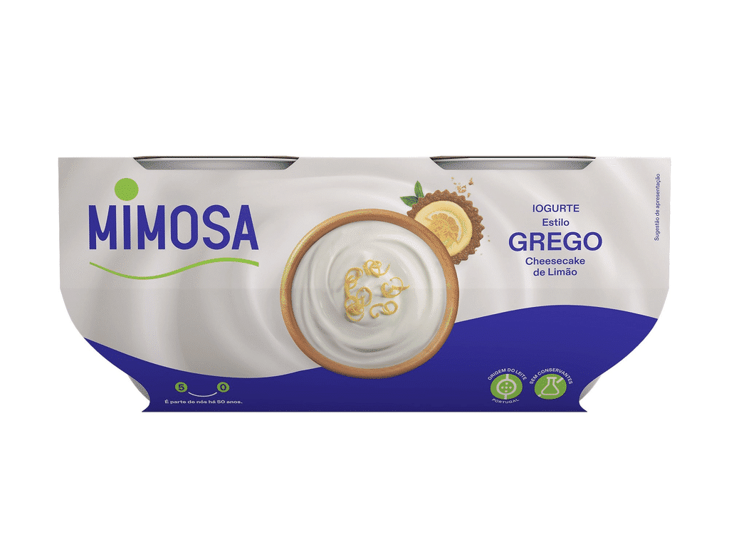 Iogurte Grego Batido Com Limão Bolacha 4x110g - MIMOSA