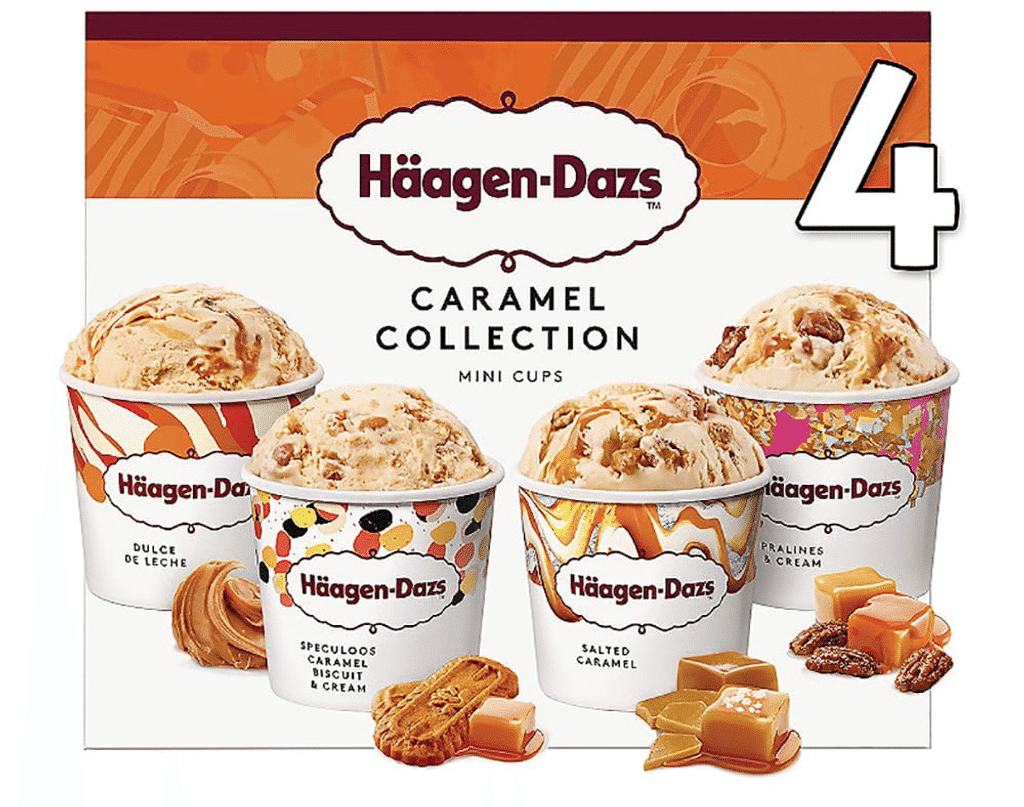 Gelado Caramel Attraction 4x95ml - HÄAGEN-DAZS
