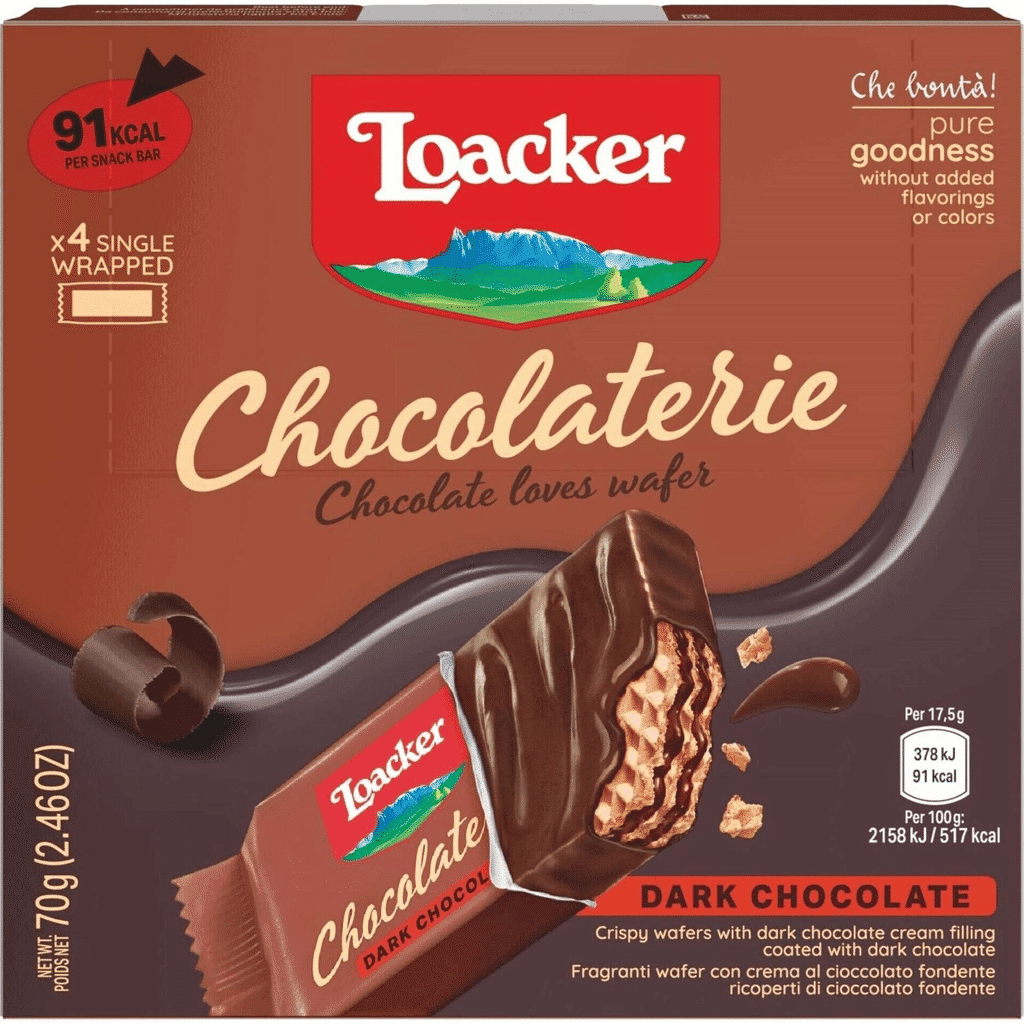 Waffer de Chocolate Negro - LOACKER