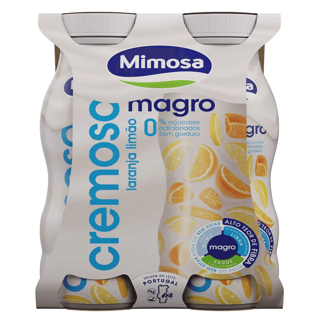 Iogurte Líquido Cremoso Magro Laranja e Limão - MIMOSA