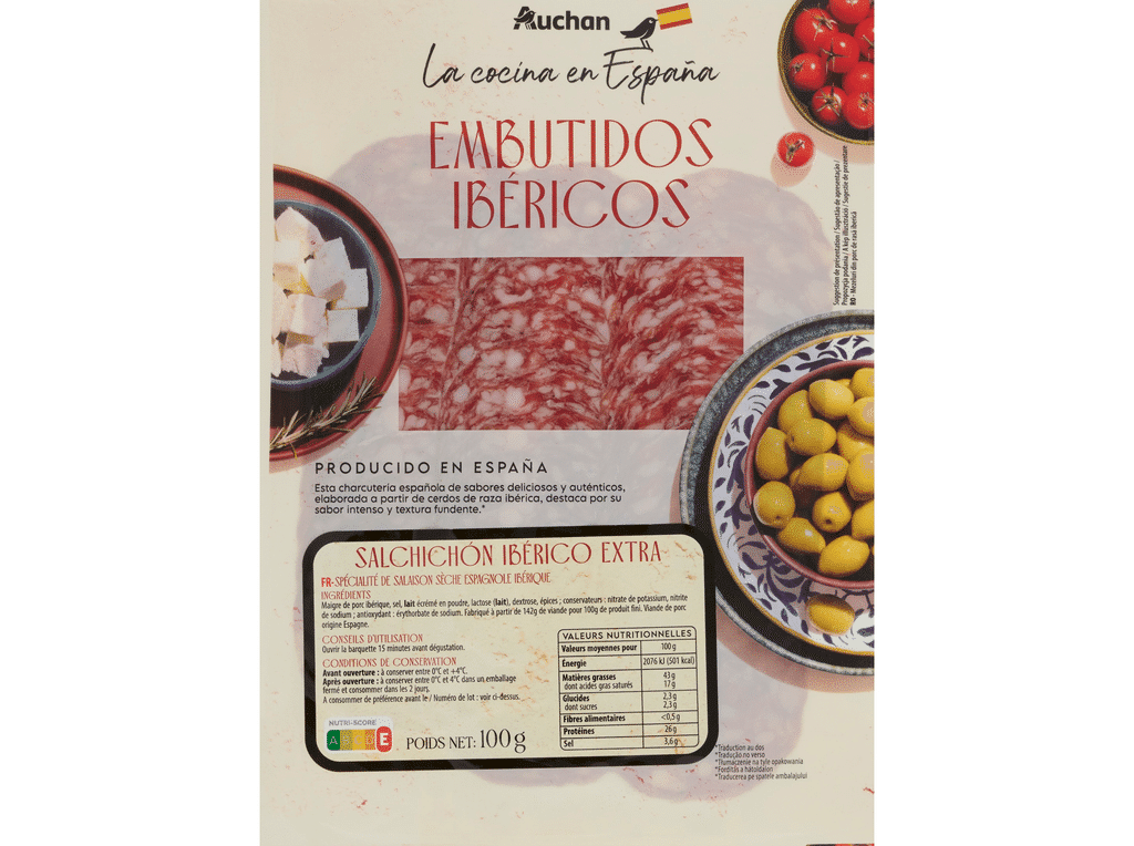 Salsichão Ibérico À Mesa Em Espanha 100g - AUCHAN