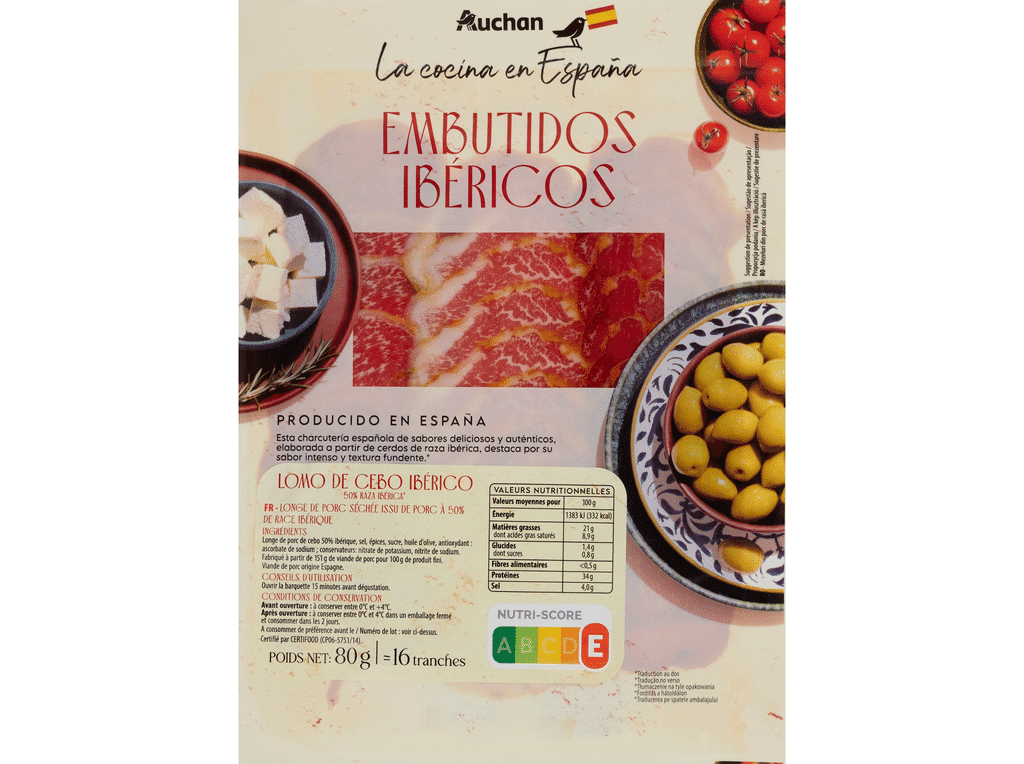 Lombo Cebo Iberico À Mesa Em Espanha 80g - AUCHAN