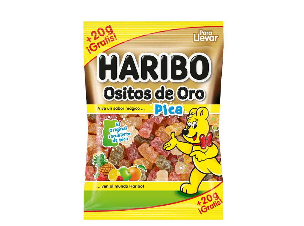 Gomas Ositos Oro Pica 120g - HARIBO