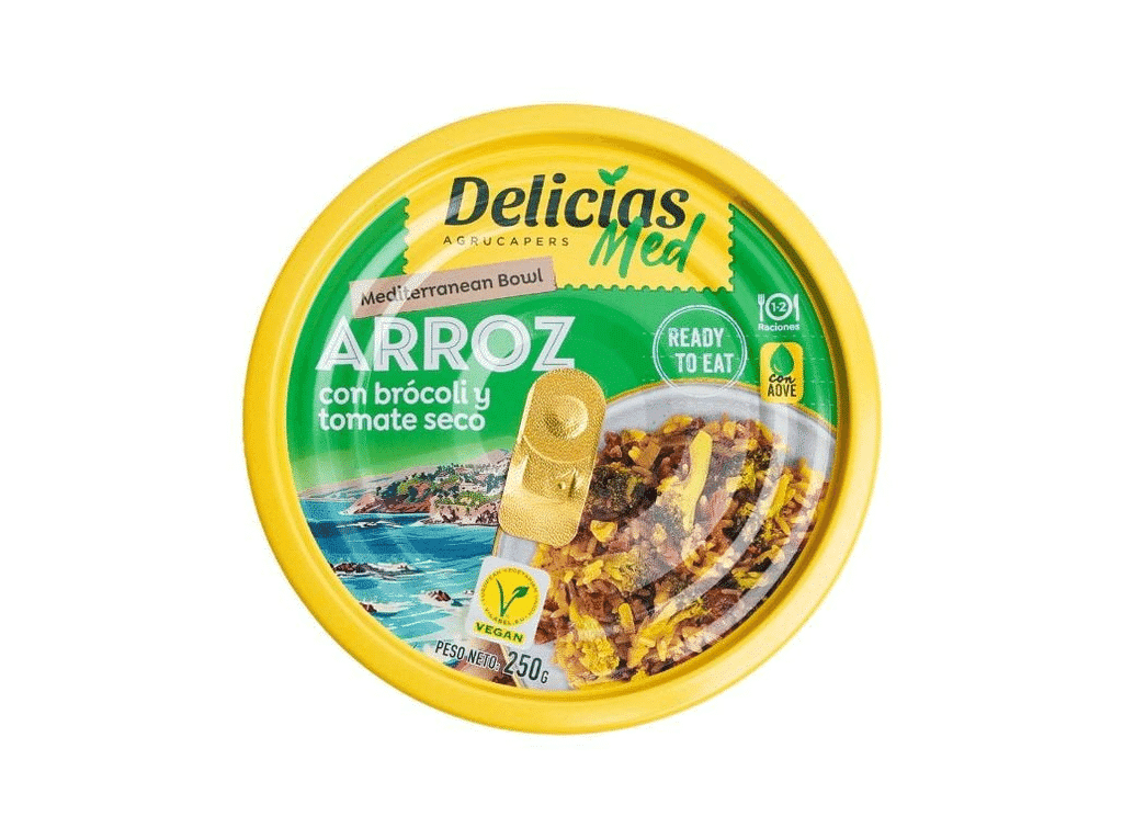 Arroz Mediterrâneo C/ Brócolos 250g - DELICIAS MED