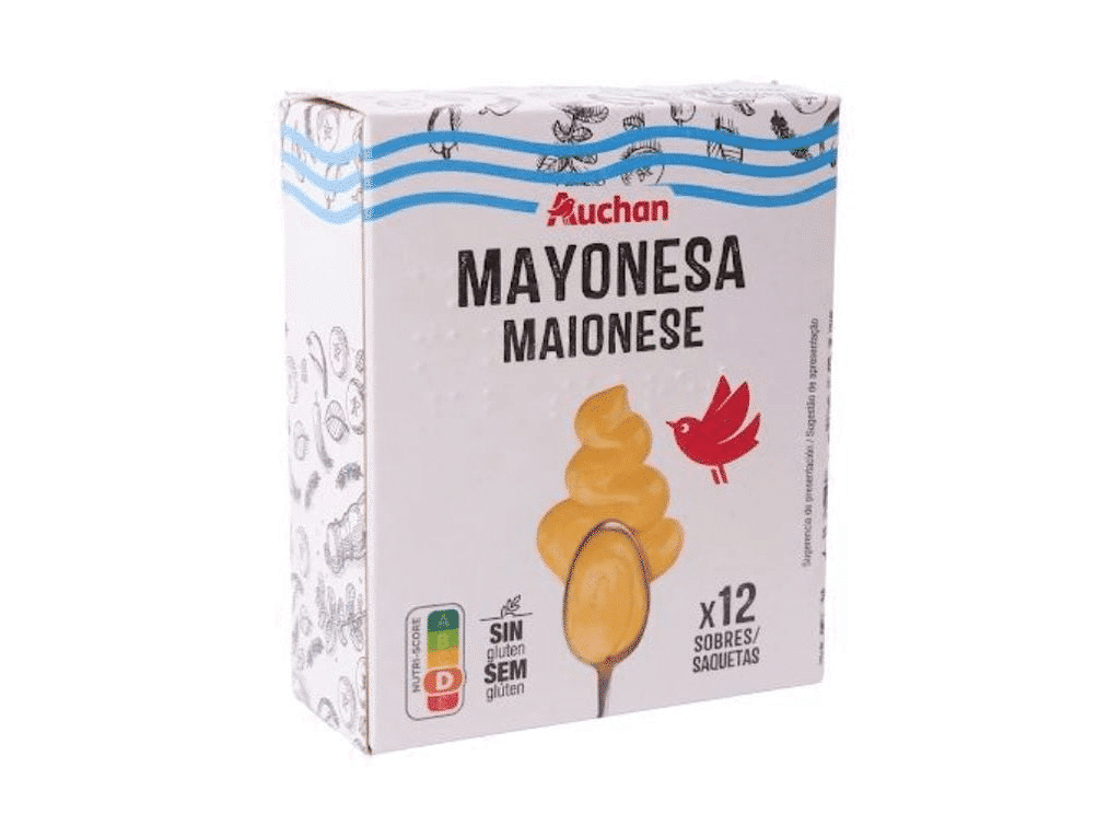 Maionese Monodoses 168 Ml 12un - AUCHAN