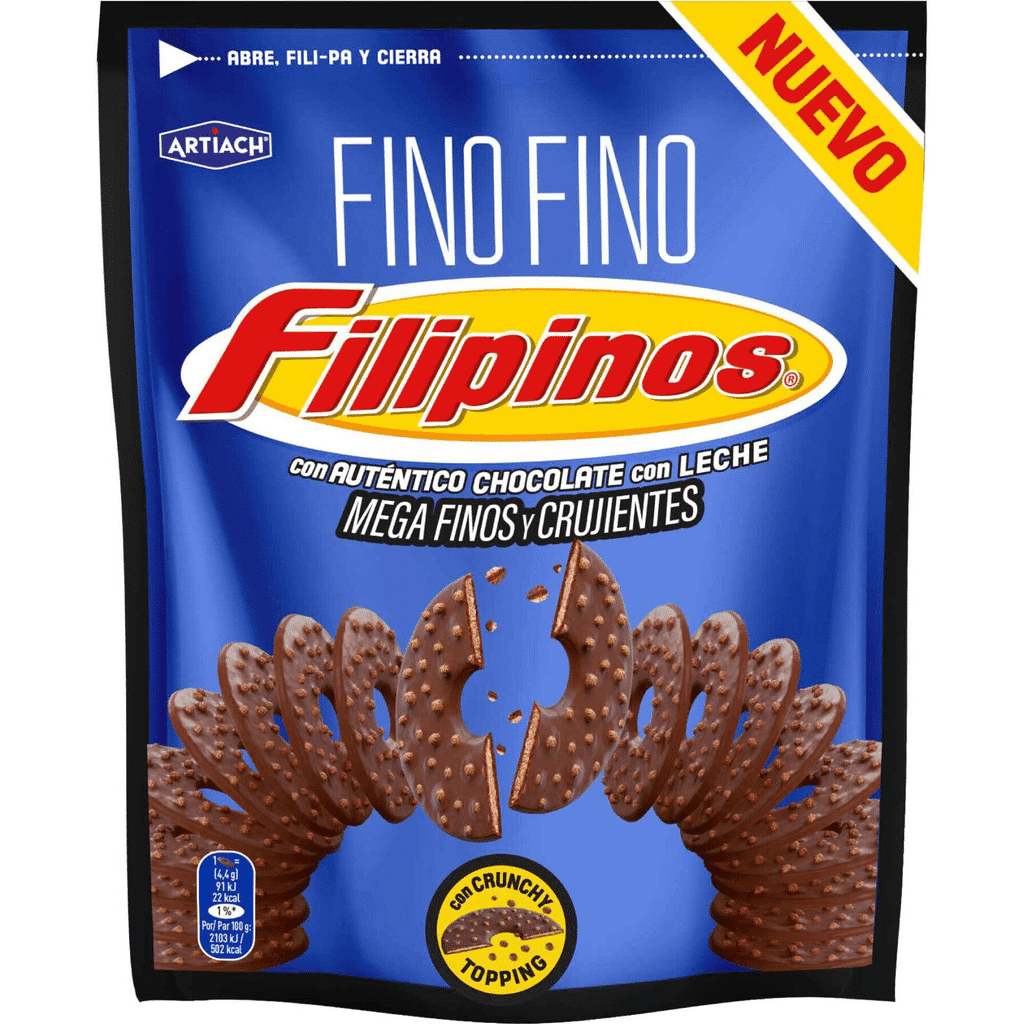 Bolacha Fina de Chocolate de Leite - FILIPINOS