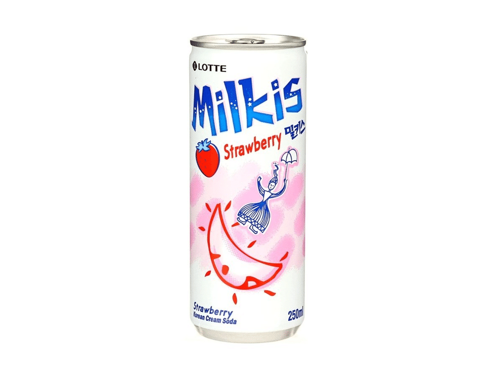 Bebida Coreana De Leite Morango 250ml - MILKIS