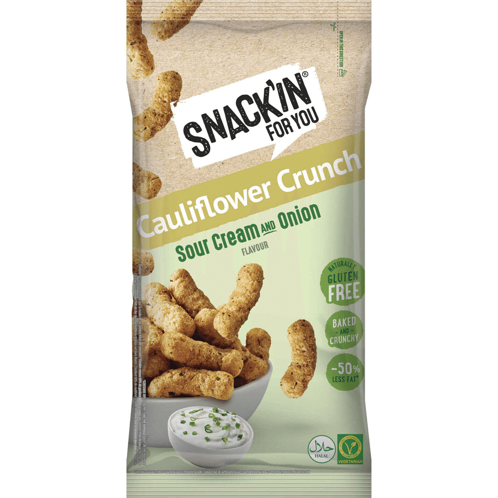 Snack Cauliflower Crunch Sour Cream e Cebola - SNACK'IN