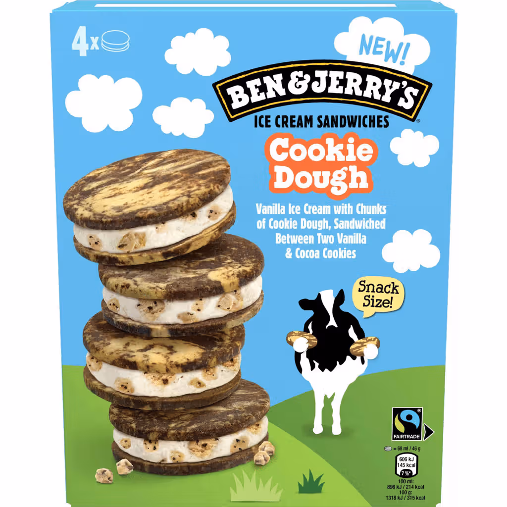Gelado Sandwich Cookie Dough - BEN & JERRY'S