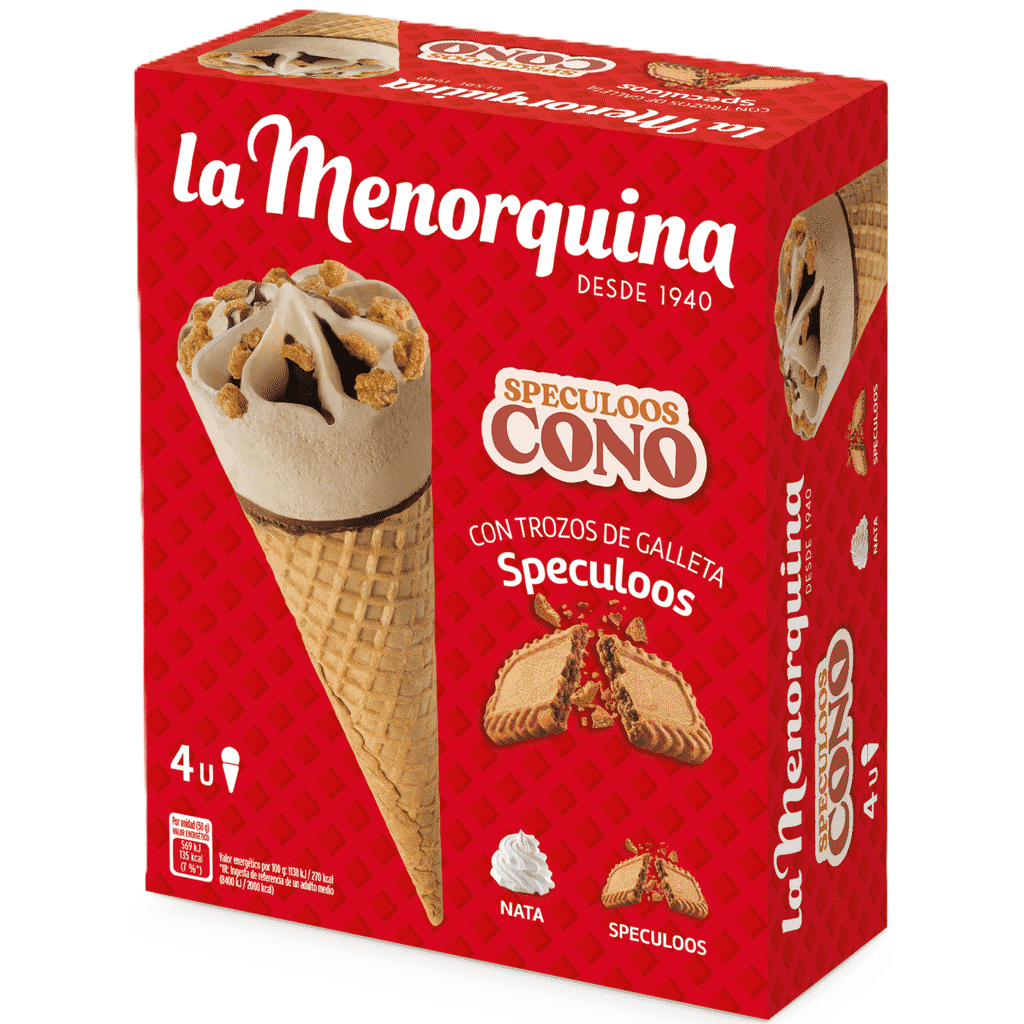 Gelado de Cone Speculoos - LA MENORQUINA