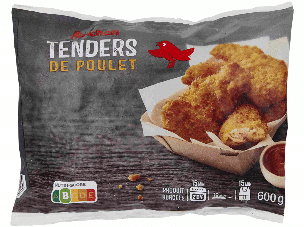 Tiras De Frango Panadas Ultracongeladas 600g - AUCHAN