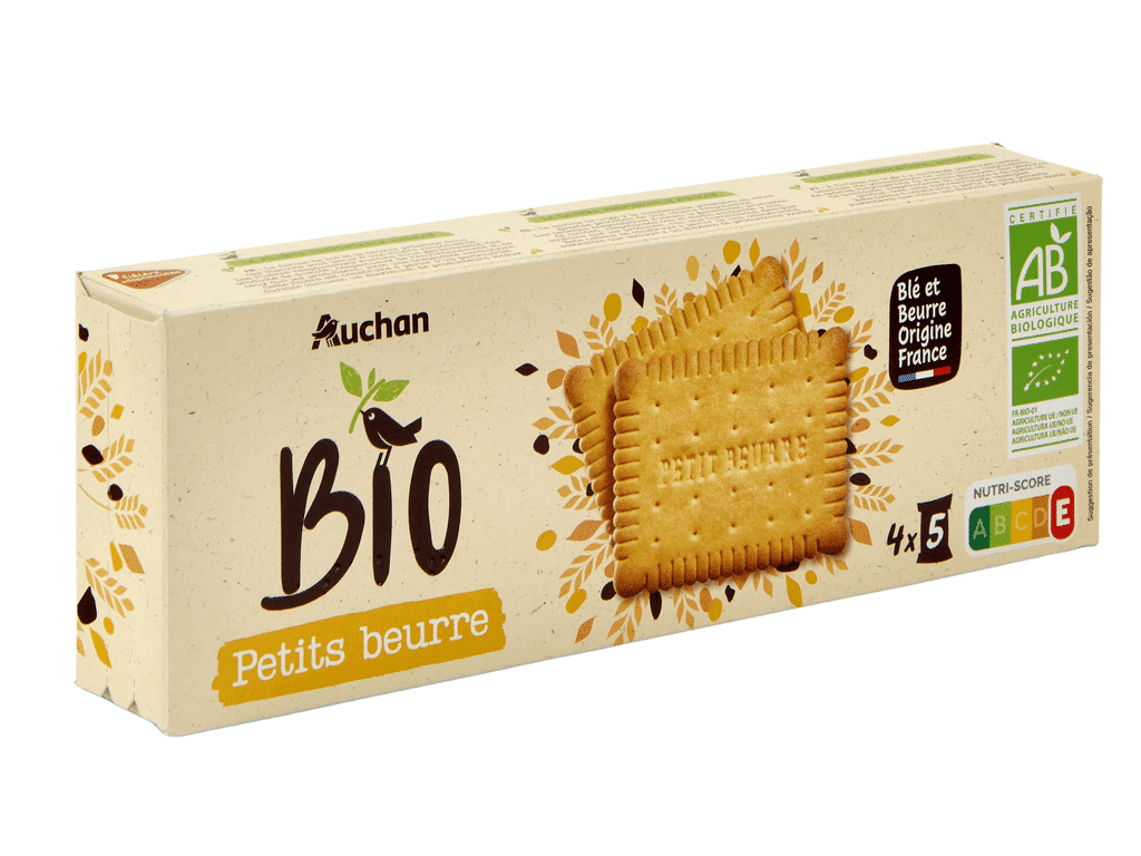 Bolacha Manteiga 4x5un 167g - AUCHAN BIO