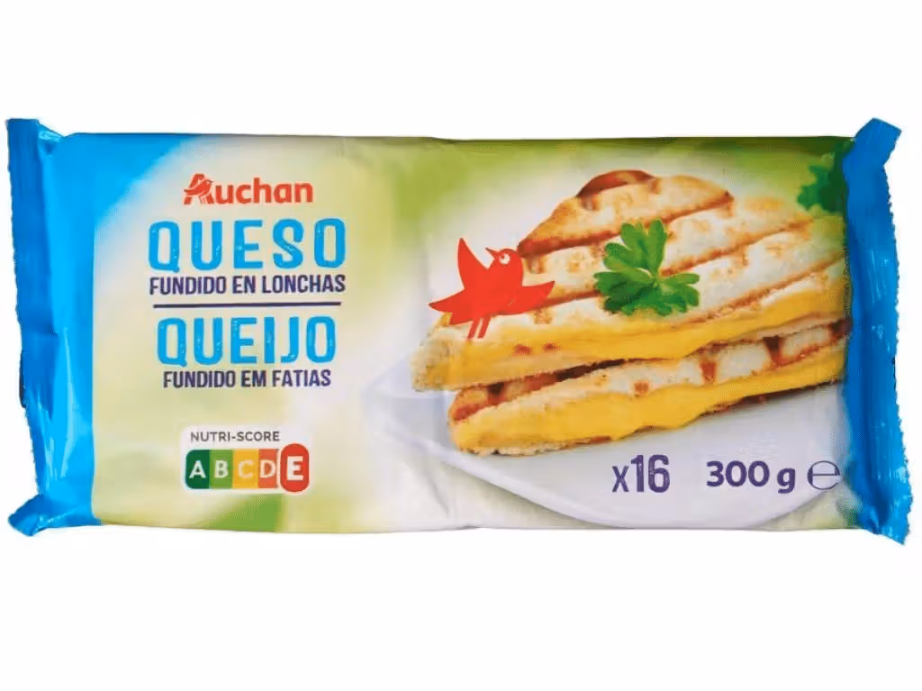 Queijo Fundido Fatias 300g - AUCHAN