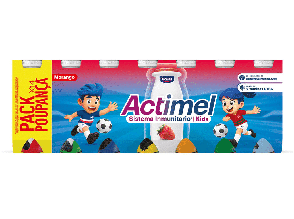 Iogurte Infantil Morango 14x100g - ACTIMEL