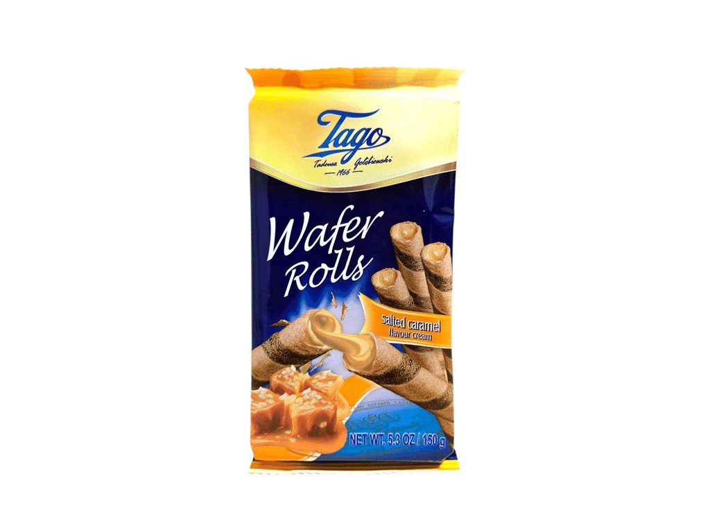 Waffers Rolinhos Caramelo Salgado 150g - TAGO