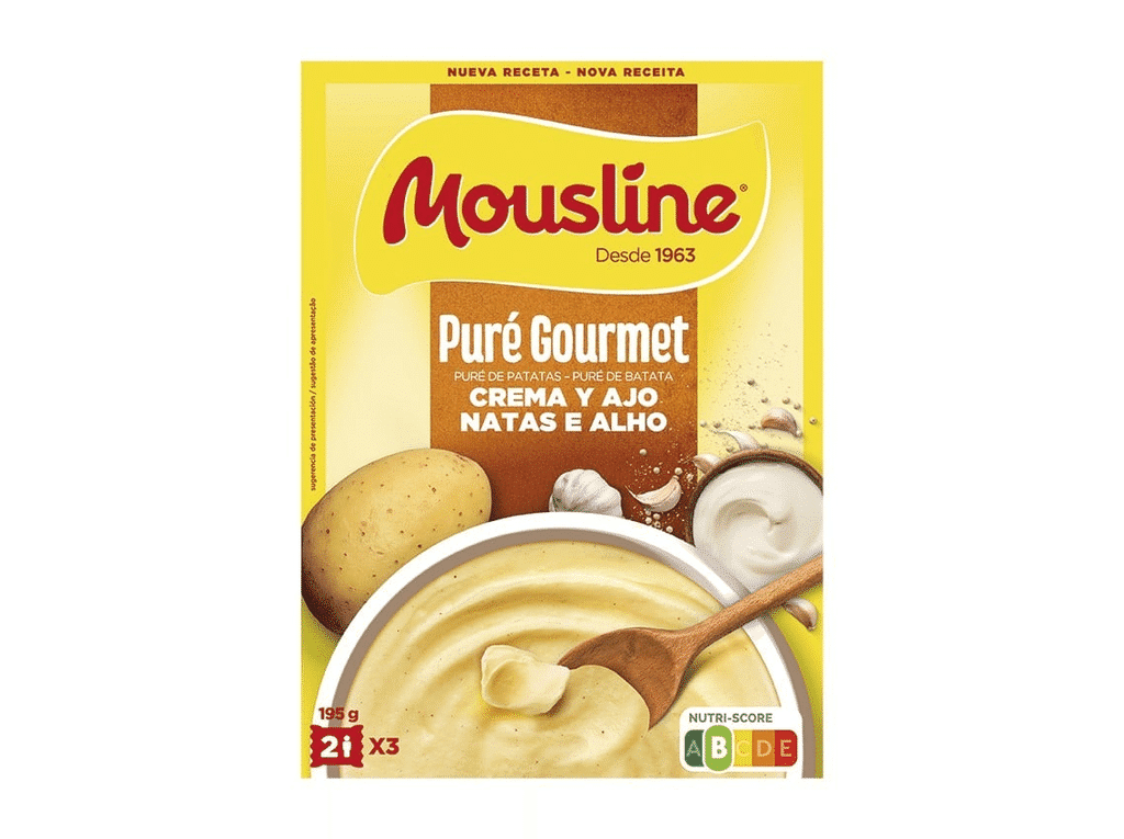 Puré De Batata Alho E Natas 195g - MOUSLINE