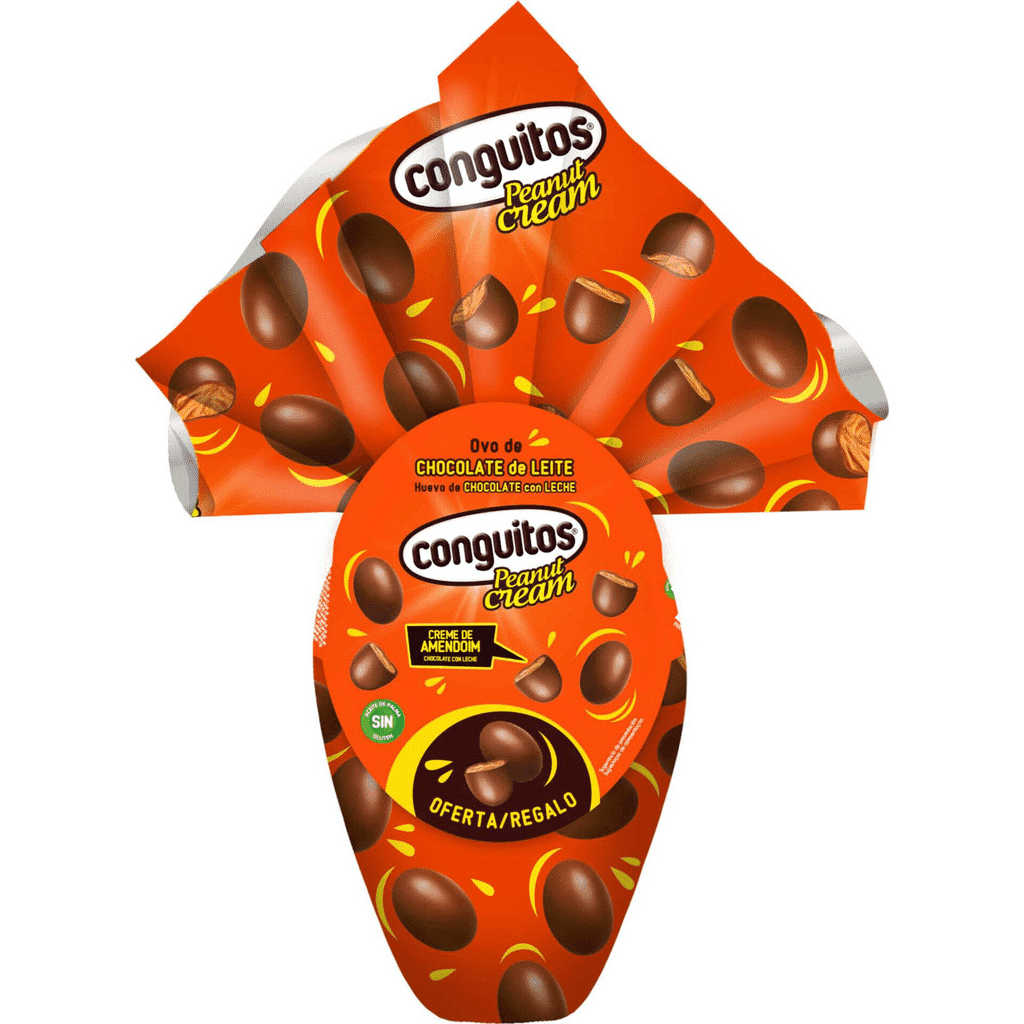 Ovo Chocolate de Leite com Mini Ovos Manteiga de Amendoim - CONGUITOS