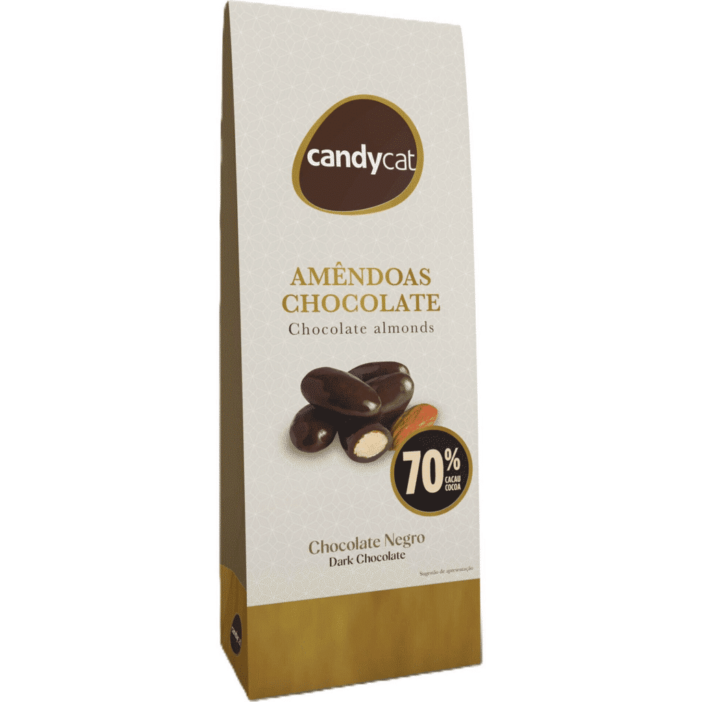 Amêndoas Chocolate Negro 70% Cacau Silver - CANDYCAT