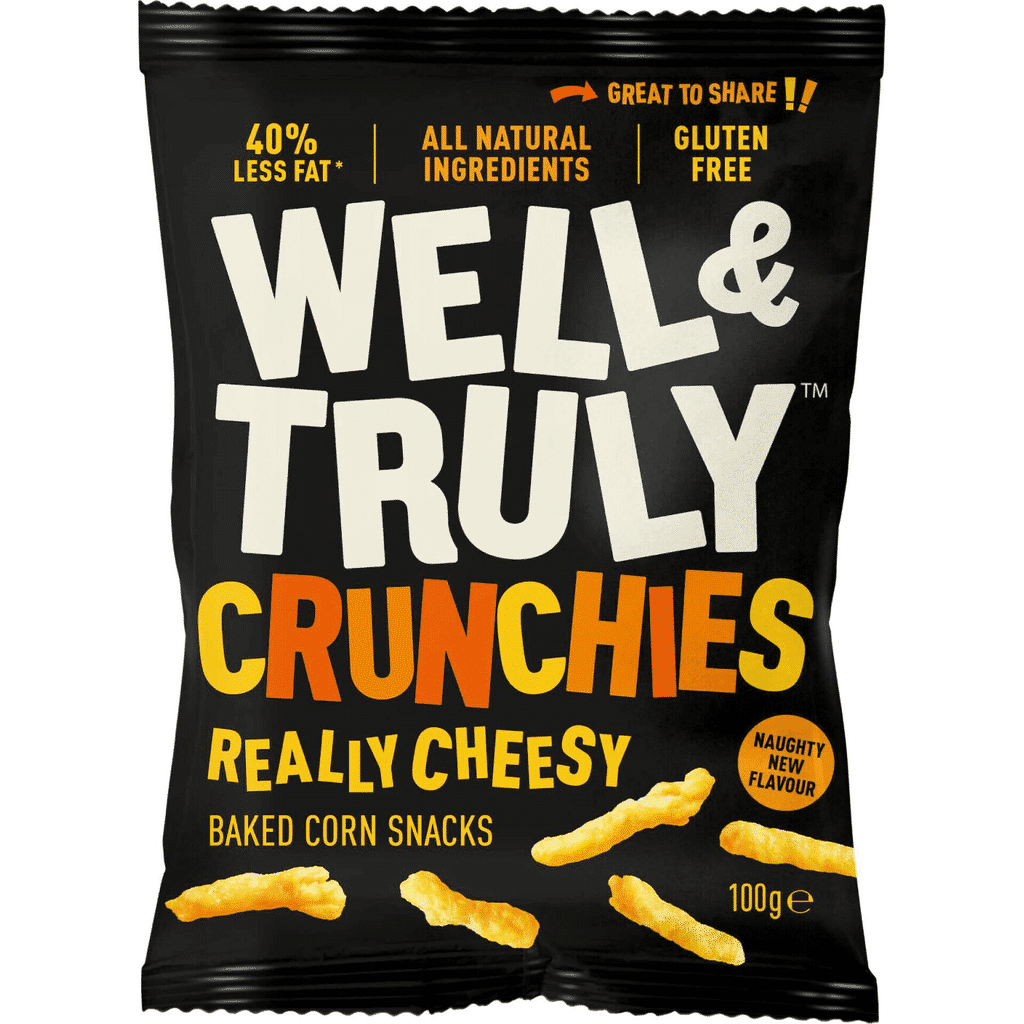 Snack Crunchie Queijo Well & Trully - WELL & TRULY