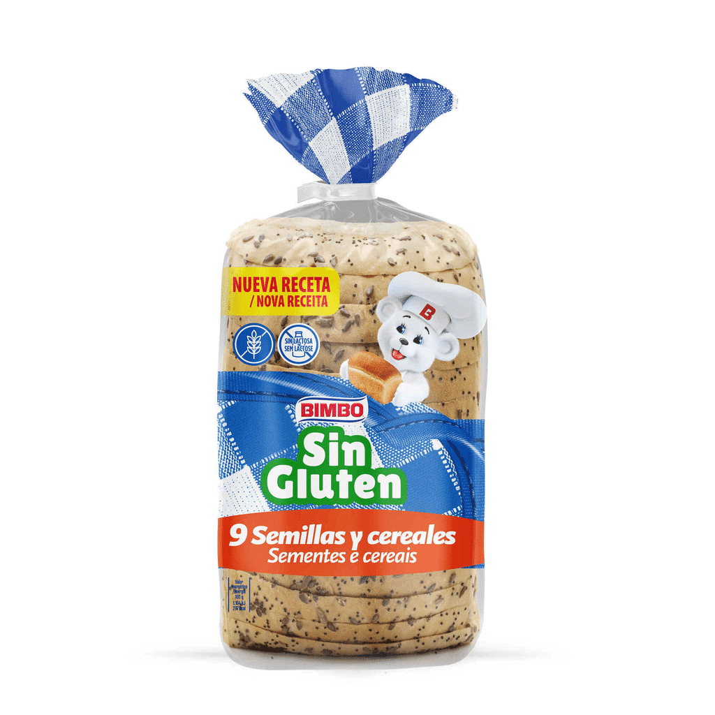 Pão de Forma de Sementes e Cereais sem Glúten - BIMBO
