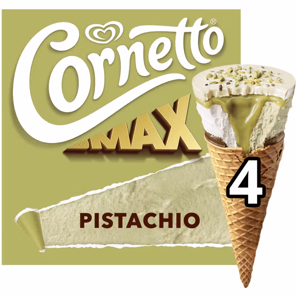 Gelado Cone Pistáchio Max - CORNETTO
