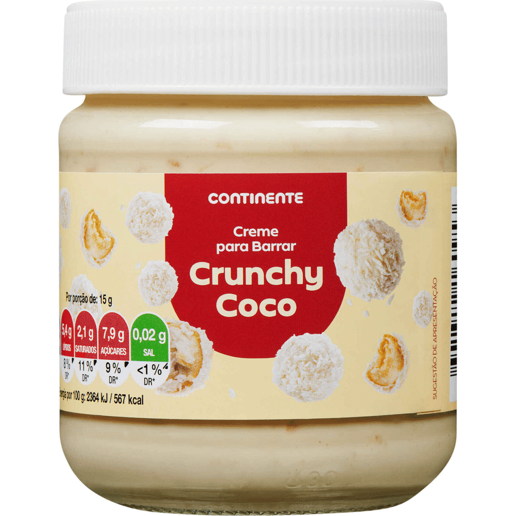Creme para Barrar Crunchy Coco - CONTINENTE
