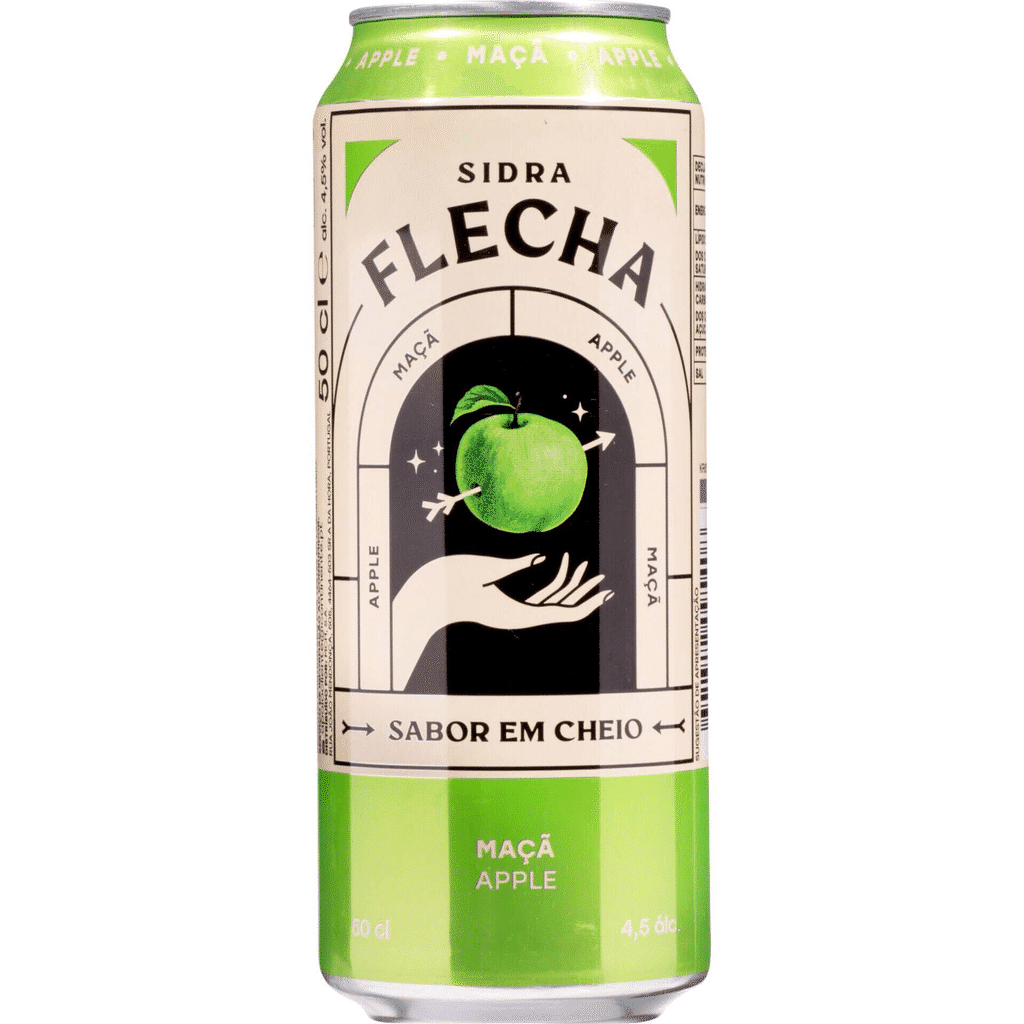 Sidra em Lata com Álcool Maçã - FLECHA