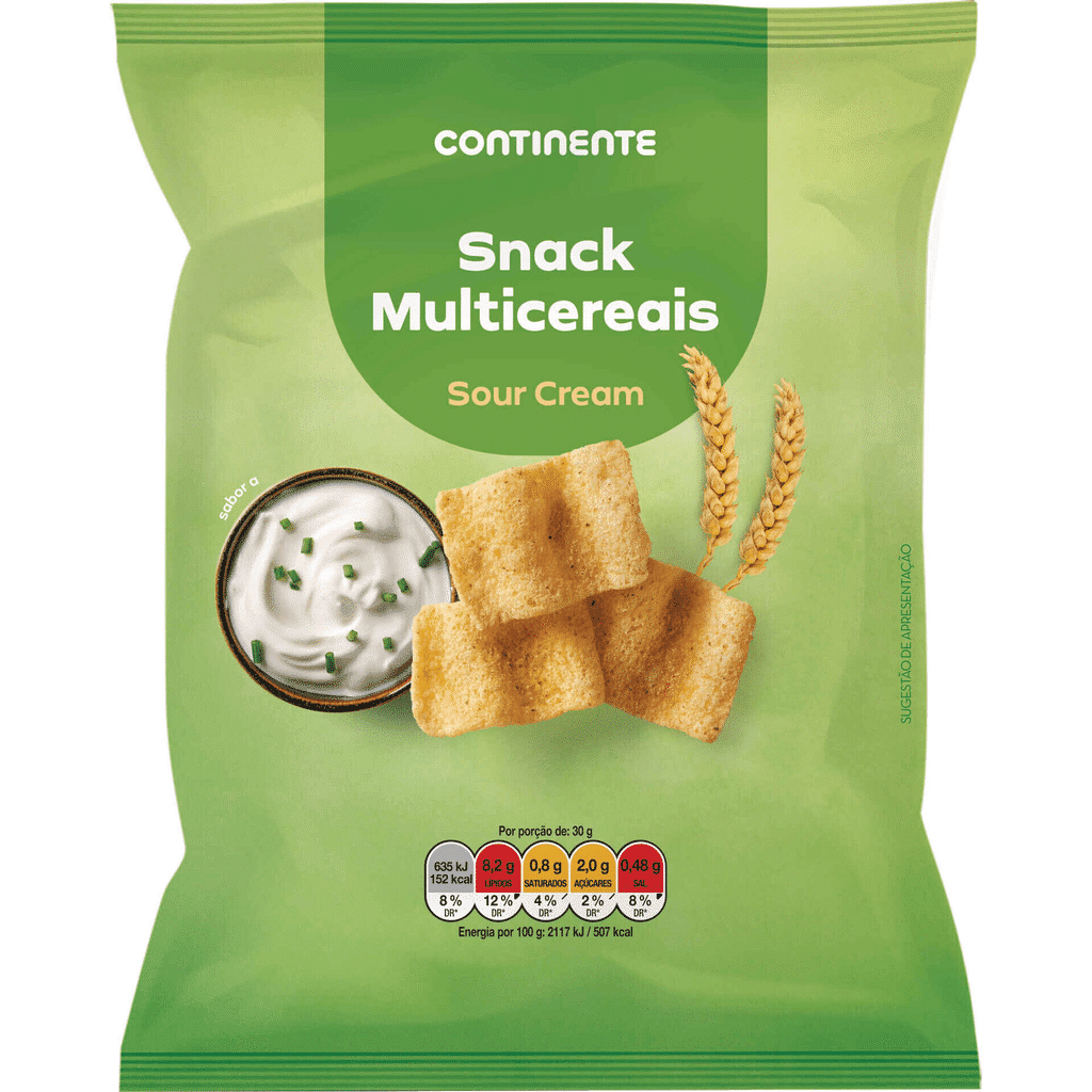 Snack Multicereais Sour Cream - CONTINENTE