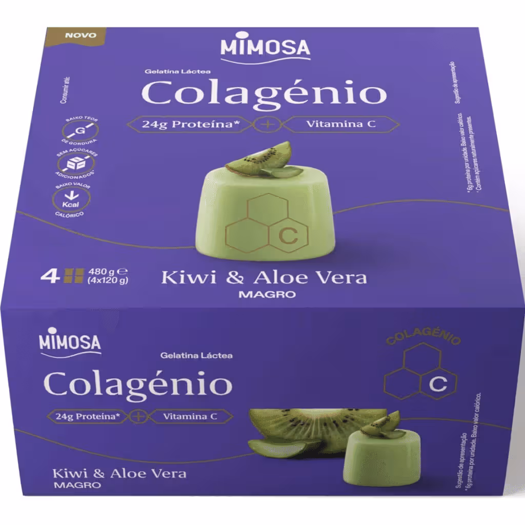 Gelatina de Iogurte Magro Kiwi Colagénio - MIMOSA