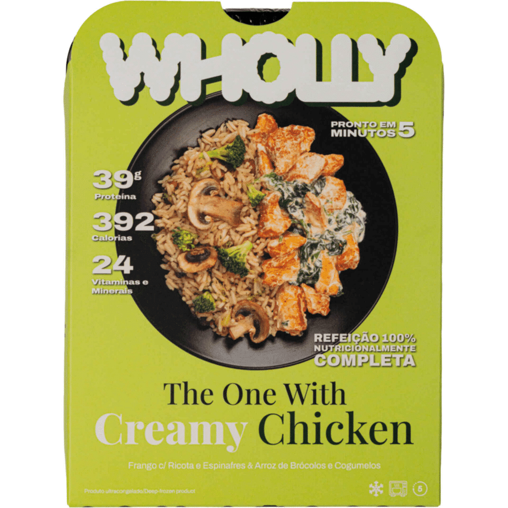 Frango com Ricota, Espinafres e Arroz - WHOLLY