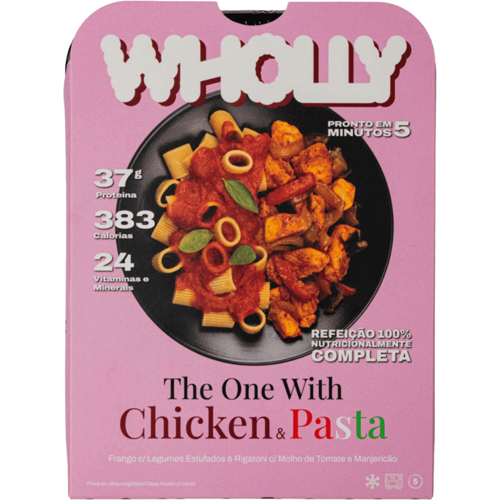 Frango com Legumes Estufados e Rigatoni - WHOLLY
