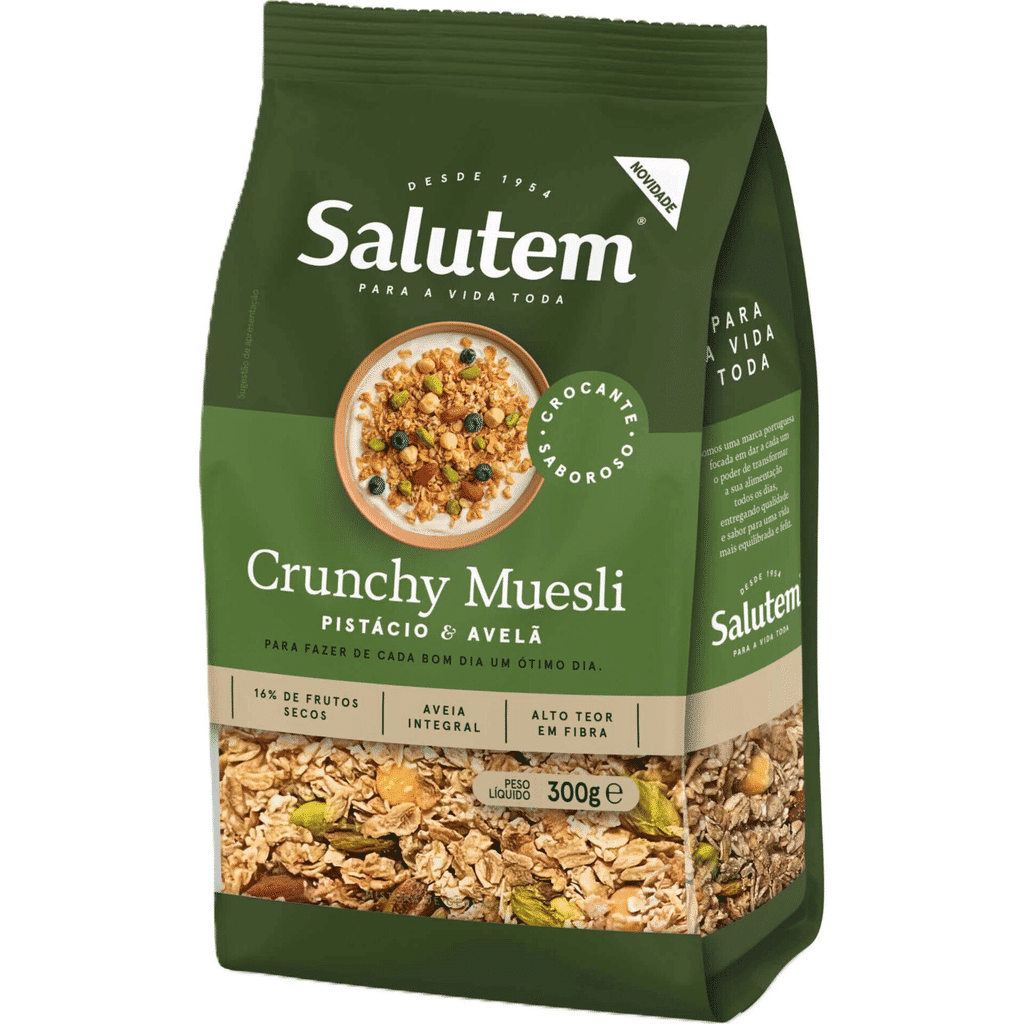 Muesli Crunchy Avelã e Pistáchio - SALUTEM