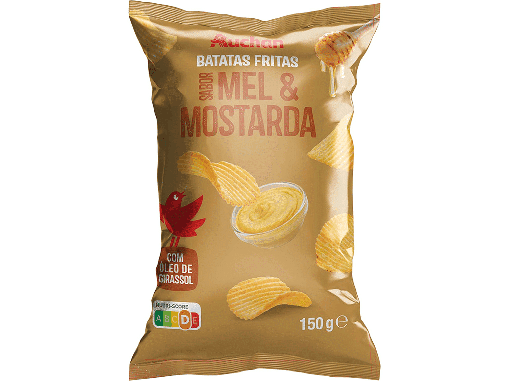 Batata Frita Ondulada Mel E Mostarda 150g - AUCHAN