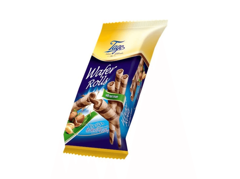 Waffers Rolinhos Com Avelã 150g - TAGO