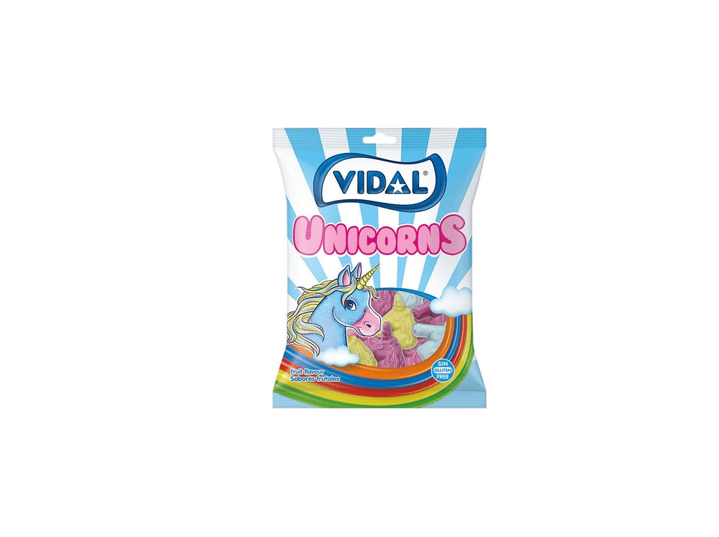 Gomas Unicornios Jelly 90g - VIDAL