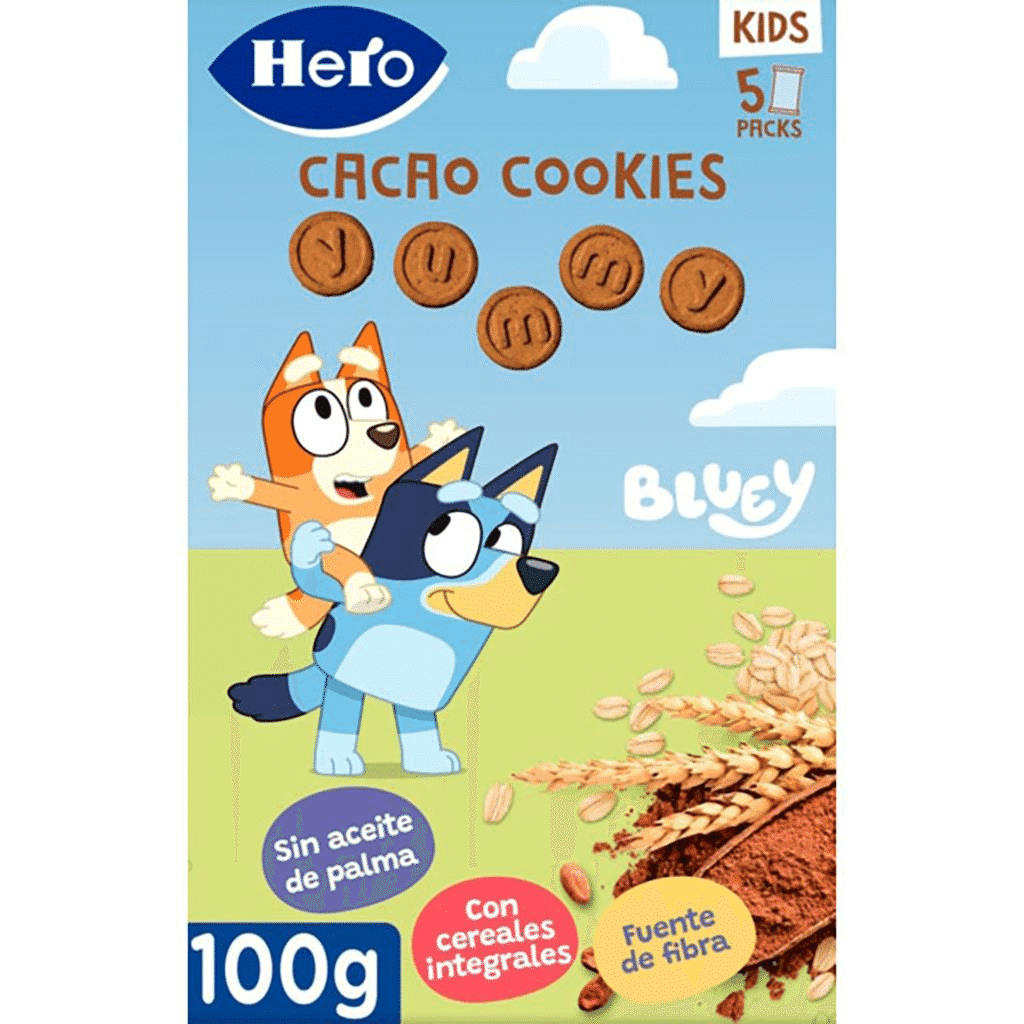 Solo Snack Bluey Cacau Cookies, 100g - HERO SOLO