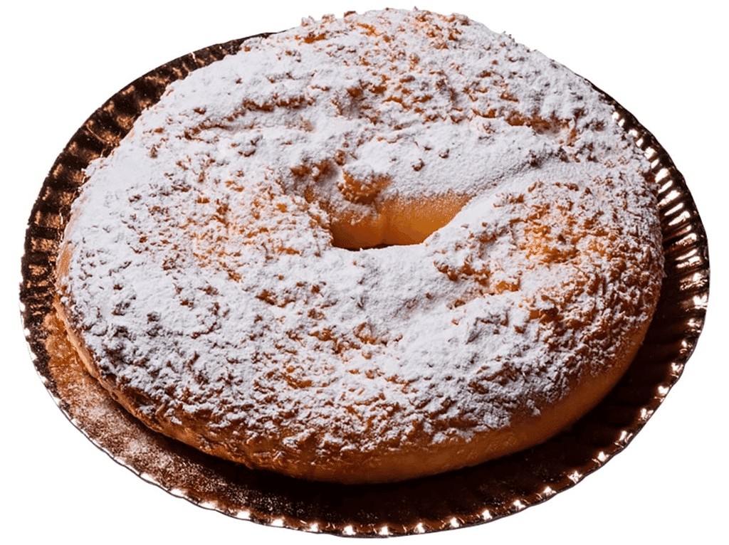 Pão De Deus Recheado Com Creme De Ovo 500g -
