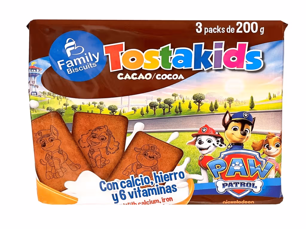 Bolachas Tostakids Cacao 600g - FAMILY BISCUITS