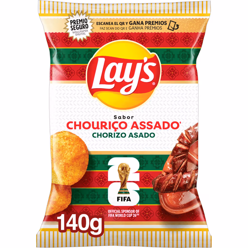 Batata Frita Lisa Sabor Chouriço Aassado - LAY'S